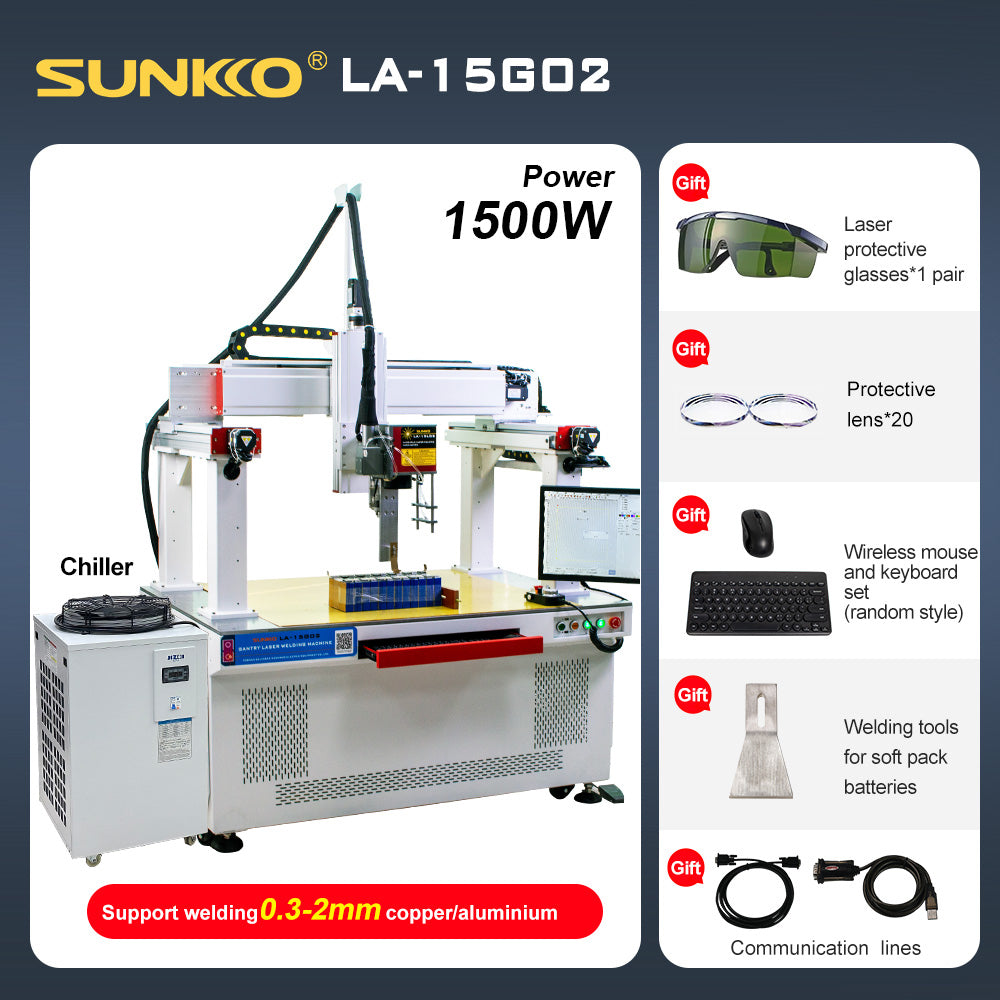 SUNKKO LA-15G02 Laser Welder Gantry-style Laser Welding Machine Mass P